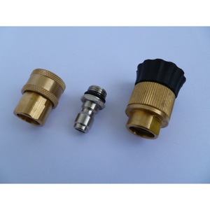 Car Washer Nozzle Brass Adapter Garden Hose Connector Adjustable <b>Fan</b> Spray <b>Head</b> Manual Operation - Product Image 1