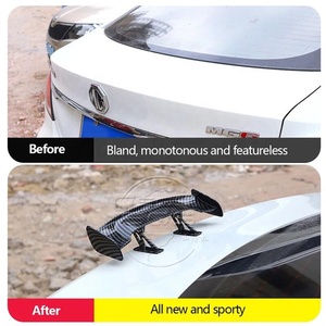 SQS OEM/ODM High-Quality Universal Carbon Fiber ABS Look Car <strong>Spoiler</strong> Wing Auto Styling Decoration <strong>Mini</strong> Car Tail Rear <strong>Spoiler</strong> - Product Image 4