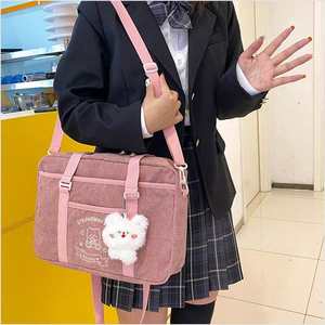 2025 robuste mode dames quotidien bandoulière fourre-tout fronde couleur ruban décoration réutilisable zippé sac de messager pour maman - Product Image 3