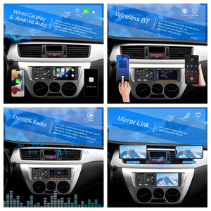Radio para Auto Podofo de 4'' 1 Din con Carplay y Android Auto, BT, FM, USB, Carga Rápida, Reproductor MP5, Autoradio, ODM, OEM - Product Image 3