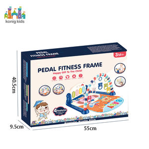 Konig enfants Kick Piano Juguetes Para nios Kick N Play Piano Gym avec 5 jouets suspendus tapis de jeu doux naturel - Product Image 3