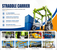 Chariot transpalette compact sur pneus de 20 tonnes pour les opérations de manutention de conteneurs en entrepôts et les opérations de stockage de conteneurs à petite échelle