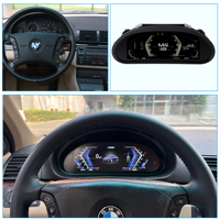 Penhui untuk BMW Seri 3 E46 1999-2004 LCD Digital Cluster Pengukur Kecepatan Mobil Layar Digital Dash Multimedia DVD Player
