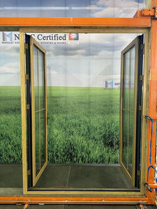 <span class=keywords><strong>Porte</strong></span> française en verre triple pour applications de villa Portes patio élégantes avec grilles - Product Image 5