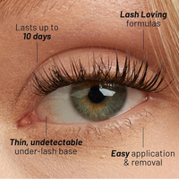 Extensions de cils en soie synthétique Lilac St Dawn (12mm) – Effet naturel sans maquillage, mèches légères et réalistes, sans cruauté animale