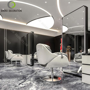 Modern <b>Salon</b> Shop Decoration Ideas Luxury <b>Salon</b> Display Cabinet Barber Shop Station Custom Barber Shop <b>Furniture</b> - Product Image 1