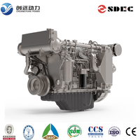 Moteur diesel marin SDEC 150HP 200HP 250HP 300HP 4 temps refroidi par eau pour applications marines commerciales