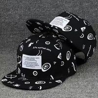Casquette Snapback de Luxe Style Hip Hop Urbain Unisexe Hommes Femmes Visière Plate Sangle Réglable Tendance Mode Urbaine En Stock Vente en Gros