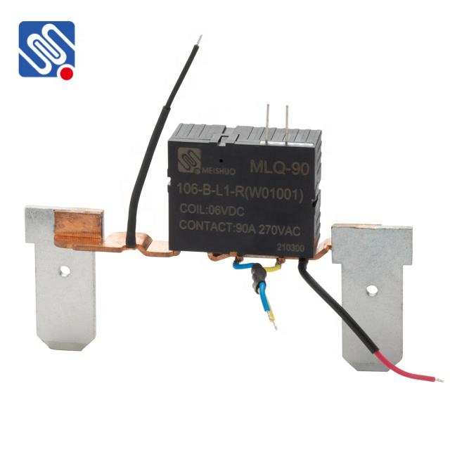 Meishuo MLQ-90-106-B-L1-R 90A 6V Bistable High Power Electrical Latching Relay Miniature Sealed with Custom Assembly