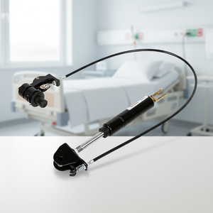 Amortiguador de gas ajustable con cilindro bloqueable de acero/acero inoxidable, modelo KQL para sillón dental, 20-100 lb - Product Image 1