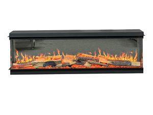 Chimenea eléctrica virtual de lujo con Wifi 3D de gama alta y control remoto de 75 "con chispas y USB, chimenea eléctrica con pantalla LCD combinada - Product Image 3