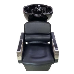Fauteuil de spa et de barbier de luxe moderne, inclinable, avec bac à shampoing, assemblage portable pour salon de beauté, lit - Vente en gros - Product Image 5
