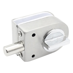 Serrure de porte en verre en acier inoxydable Serrure à <span class=keywords><strong>loquet</strong></span> au <span class=keywords><strong>sol</strong></span> Serrure au <span class=keywords><strong>sol</strong></span> pour porte en verre - Product Image 1