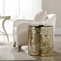 Table console en verre sculpté à la main avec base en fer forgé, table d'appoint de luxe sur mesure, robuste et de qualité supérieure
