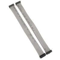 Câble FFC plat gris 16 broches de haute qualité avec connecteur IDC pas de 2,0 mm, âme en cuivre, indice de résistance au feu FT1, isolation PVC, 10 cm, 300 V