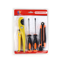 Kit de réparation pour la maison, comprenant des outils manuels de haute qualité pour la réparation et le démontage de la plomberie, tels que des tournevis et des coupe-fils.