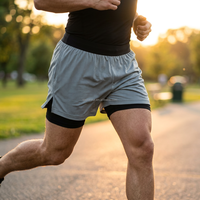 Shorts de sport d'été en polyester pour hommes, double couche, personnalisés par sublimation, multi-poches, pour la course et la gym