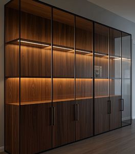 Armoires de salon modernes et minimalistes, armoire de rangement, étagères en bois - Product Image 3