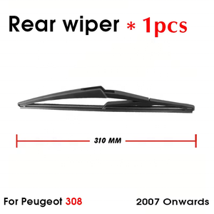 Set Tergicristallo Posteriore per Auto, Braccio e Spazzola Tergicristallo Posteriore a Montaggio Diretto per <span class=keywords><strong>Peugeot</strong></span> <span class=keywords><strong>308</strong></span> dal 2007 in poi - Product Image 4