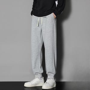 TKAN317 OEM venta al por mayor de pantalones deportivos de alta calidad MOQ bajo personalizado 350 Gsm algodón mezcla polar forrado pantalones de chándal Jogger para hombre - Product Image 3