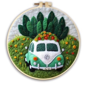 Patrón de Fieltro de Algodón con Diseño de Flores, Animales y Paisajes, Hecho a Mano para Crochet, Bordado y Manualidades, Decoración del Hogar, Marca XIXI - Product Image 6