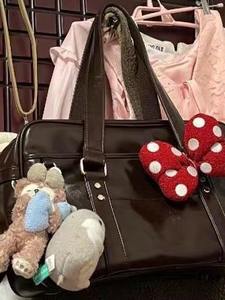 JK sac uniforme bidimensionnel PU sac messager jolie fille collège épaule sac à main - Product Image 4