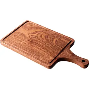 Sapele लकड़ी काट बोर्ड के साथ रस नाली