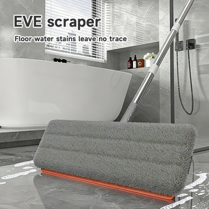 Serpillère plate magique 360° mains libres <span class=keywords><strong>pour</strong></span> nettoyage humide et sec, avec balai en microfibre et manche en acier, ensemble seau et serpillère <span class=keywords><strong>pour</strong></span> le nettoyage domestique - Product Image 2