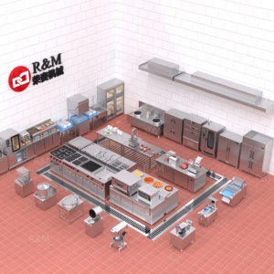 Ligne de traitement rapide pour la restauration commerciale, machine de restauration en acier inoxydable, équipement de cuisine professionnel pour restaurant - Product Image 2