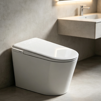 WC intelligent à siphonage économe en énergie, double filtration, siège à température constante anti-brûlure pour la décoration de villa