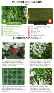 Panel de Pared de Césped Verde Artificial Decorativo con Plantas Artificiales y Paneles Solares - Product Image 6