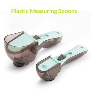 Wholesale <b>Measuring</b> Spoon Set Adjustable <b>Baking</b> with Scale Reusable Plastic Kitchen <b>Cup</b> <b>for</b> Home - Product Image 2