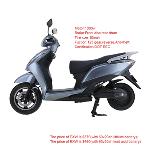 Scooter électrique, moto électrique, moteur 1500W 2000W, batterie 60V 72V avec pédale, cyclomoteur électrique à vendre - Product Image 2