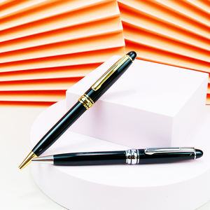 Bolígrafo de Punta Redonda Delgada con Giro Cruzado, Venta Caliente 2025, Metal Dorado/Plateado/Blanco, Logotipo Personalizado, Ancho de Escritura de 0.7 mm, Tinta Azul, Promocional - Product Image 4