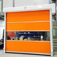Puerta Rápida Automática de Alta Velocidad con Acabado Industrial Estándar ISO para Cuarto Limpio