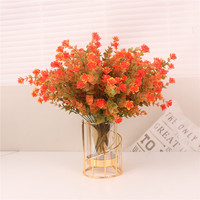 Fleurs artificielles d'automne d'usine en plastique résistante UV pour le jardin extérieur de porche