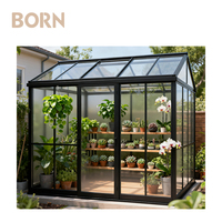Ilıman eğlence noktası için soğuk iklim dostu sıcak alüminyum cam Sunroom bahçe evi