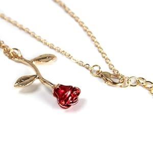 Collares con Colgante de Rosa para Mujer - Estilo Estético para Adolescentes, Joyería Preppy - Collares Delicados para Mujer - Collares de Moda - Product Image 3