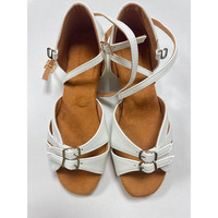 Zapatos de Baile Latino para Niñas con Suela de Cuero de Ante de 3.5 CM, Zapatos de Baile de Salón, Salsa, Práctica de Baile para Niños