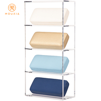 Étui à lunettes en cuir avec logo personnalisé, pochette de rangement portable pour lunettes de soleil et montures de lunettes, boîte de rangement tendance
