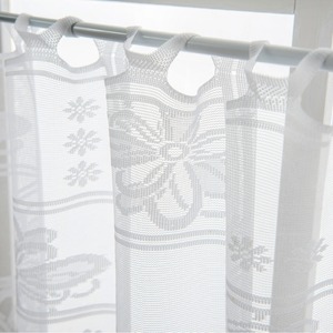 White <b>Lace</b> Kitchen <b>Curtain</b> Rod Mounted Translucent Half <b>Curtain</b> For Living Room Bedroom Dining Room Bathroom - Product Image 3