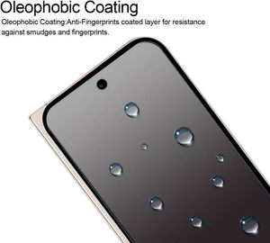 ฟิล์มกันรอยหน้าจอแบบเคลือบ HD และฟิล์มกันรอยแบบป้องกันความเป็นส่วนตัวสำหรับ <span class=keywords><strong>Google</strong></span> Pixel 9 Pro Fold  ทำจากกระจกนิรภัยและ TPU แบบนิ่ม - Product Image 6