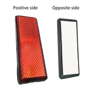 Motocicleta Rectángulo Reflectante Tira de Advertencia Pegatina Bicicleta Scooter Quad Caravana Camión Tornillo en Reflector de Seguridad Pegatinas Calcomanías - Product Image 6