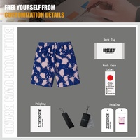 Shorts en velours côtelé décontractés pour hommes, coupe décontractée, taille élastique, avec logo personnalisé OEM, brodés, style streetwear