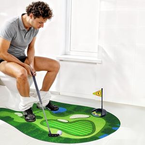 Alfombrillas Antideslizantes de PVC Tejido para Inodoro, 21x37 Pulgadas, Grosor Medio, para Uso en Hogar y Hotel, Aptas para Mini Golf, Novedosas y Divertidas - Product Image 2