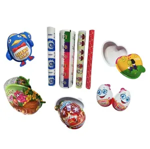 공장 사용자 정의 둥근 공 모양 놀람 기쁨 계란 패키지 상자 사탕 장난감 PVC 열 성형 포장