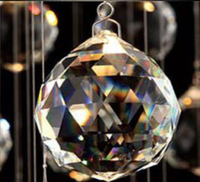Décoration minimaliste nordique maison aluminium boule de cristal suspension intérieur salon éclairage suspendu