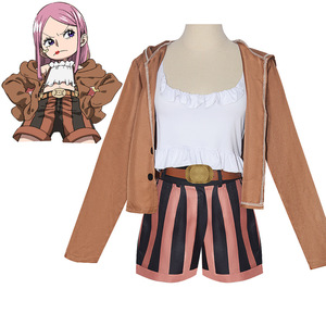 Coolmanyuan Jewelry Bonney Disfraz de Cosplay para Mujer Adulta, Conjunto de Top, Pantalones Cortos y Chaqueta de Anime - Product Image 1