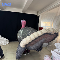 Costume gonflable de dinde d'image réelle, costume d'oiseau de canard de poulet sur mesure pour l'activité de défilé de scène de fête