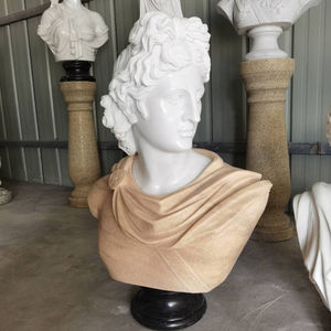 Statue <span class=keywords><strong>de</strong></span> <span class=keywords><strong>buste</strong></span> en marbre, ronde, vente en gros, d'usine - Product Image 2